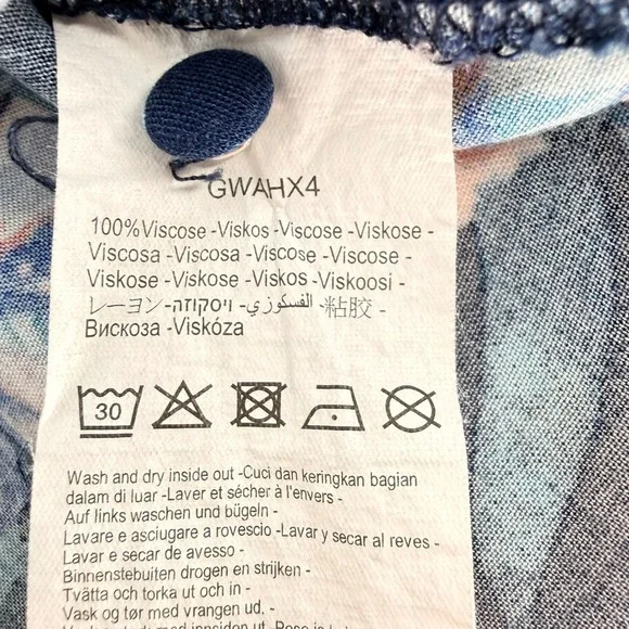 Rip Curl Womens XL Tropical Floral Romper Navy Blue Beach Vacation Festival - Picture 6 of 6